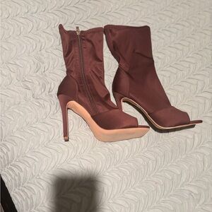 Elegant Brown High Heel Boots